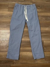 Vineyard Vines Pajama Pants Mens Blue Whale Print Cotton Drawstring Size S