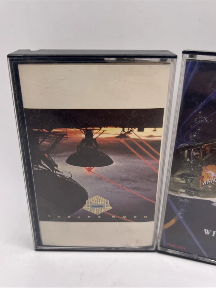 Lot of 2 Night Ranger Cassette Tapes 7 Wishes Dawn Patrol 70s 80s - Image 2 of 4