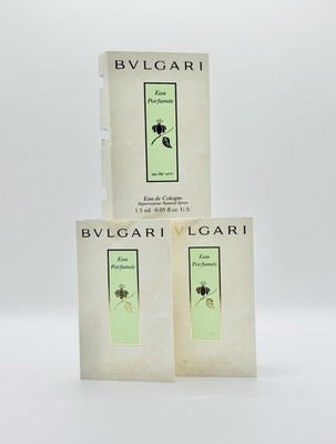 3X Eau Parfumee au The Vert Bvlgari perfume cologne 1.5ml CARDED Spray SAMPLE