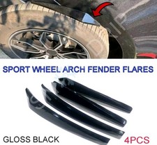 FÜR SEAT LEON IBIZA FR RADLAUF SCHMUTZFÄNGER SPRITZSCHUTZ GLANZ SCHWARZ SPORT x4