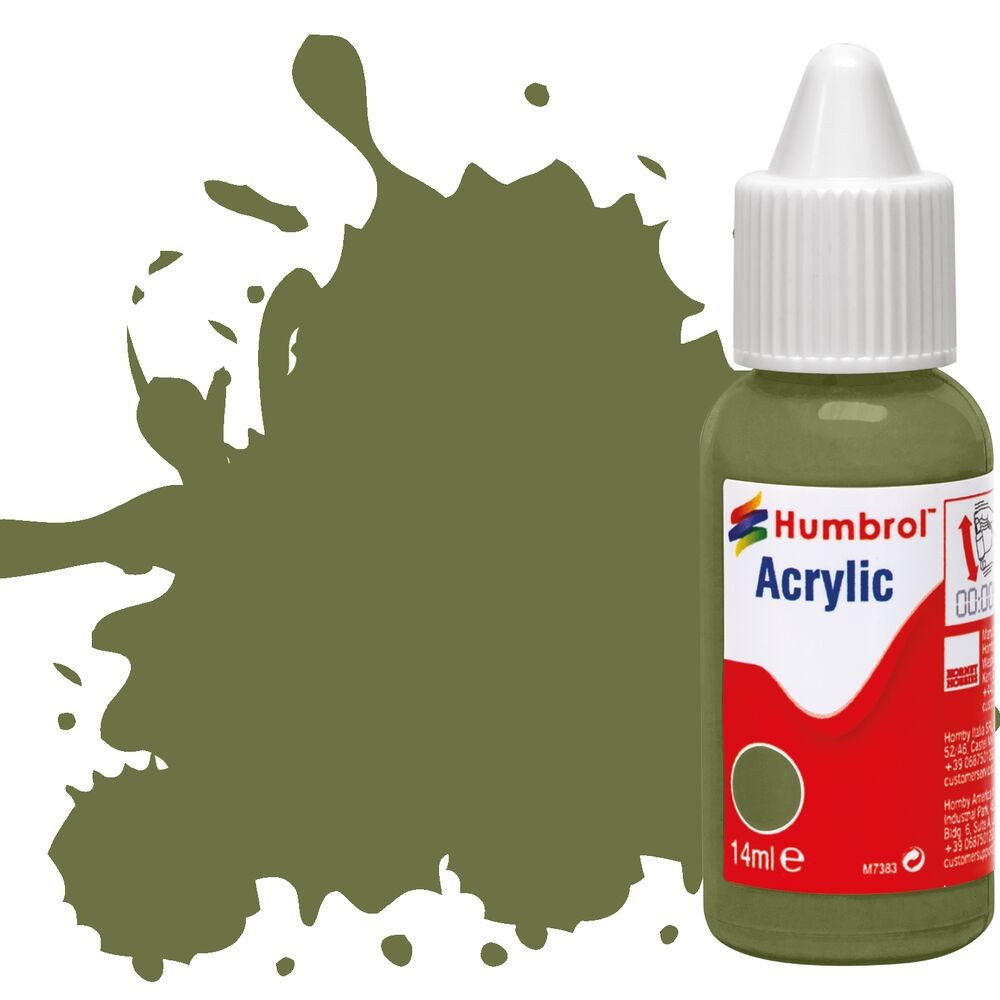 Humbrol Acrylic Paint DB0080 No.80 Grass Green Matt | Matt (14ml), Acrylic Paints for Models, Plastic, Metal, Wood, Glass, Ceramics and More, Touch Up Coat - Image 4