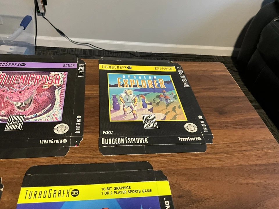 Turbo Grafx 16 Lot Of Empty Cardboard Boxes! Lot Of 5 TG16 Game Box - Image 4 of 4
