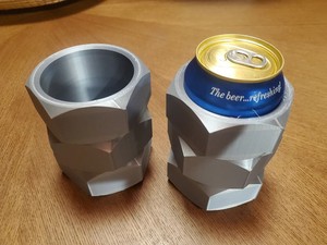 Hex Nut Can Koozie – Heavy Duty Industrial Style Drink Holder – Unique Gift idea