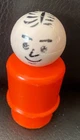 Fisher-Price Little People Red Body Man Dad Vintage Figure Playset HTF Rare