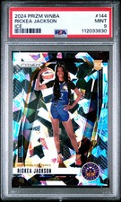 2024 Panini Prizm WNBA - RICKEA JACKSON #144 - ICE ROOKIE - PSA 9