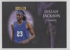 2022 Wild Card Matte Draft Smoking Gun Black - Purple Smoke Isaiah Jackson 1c8n