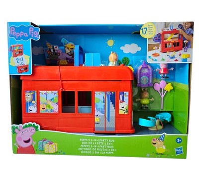 Peppa Pig Peppas Peppa´s 2 in 1 Party Bus Spielset mit Figuren