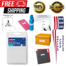 Non-Printable 1" x 3" Blank Labels - 72 Strong, Clean Peel Removable Stickers