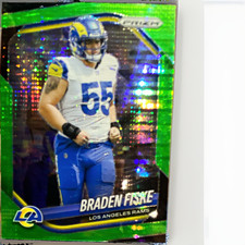 2025 Panini Prizm Braden Fiske Rookie #144 Los Angeles Rams Football Card. rookie card picture