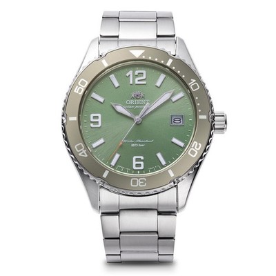 Orient Mako 40 Sports RN-WJ0001E Green Dial Solar Herrenuhr Grün Neu