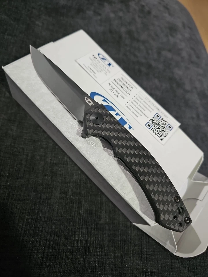 Bloqueo de marco de mango de fibra de carbono Zero Tolerance 0450CF Sinkevich como nuevo Foto 2 de 4