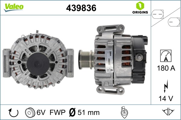 1X Valeo 439836 Generator FüR Mercedes-Benz-image
