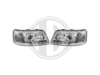 Designsatz Scheinwerfer Daylight chrom für VW T5 2003-2009