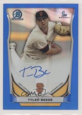 2014 Bowman Draft Chrome Pick Blue Refractor 3/150 Tyler Beede #BCA-TB Auto z1r