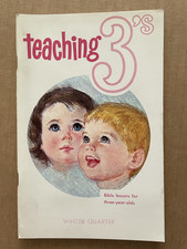 Vintage TEACHING 3's Bible Lessons for Three year Olds Book