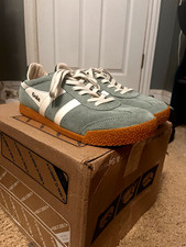 Gola Women  s Suede Lace-Up Sneakers Green/White Originally bought for 120 