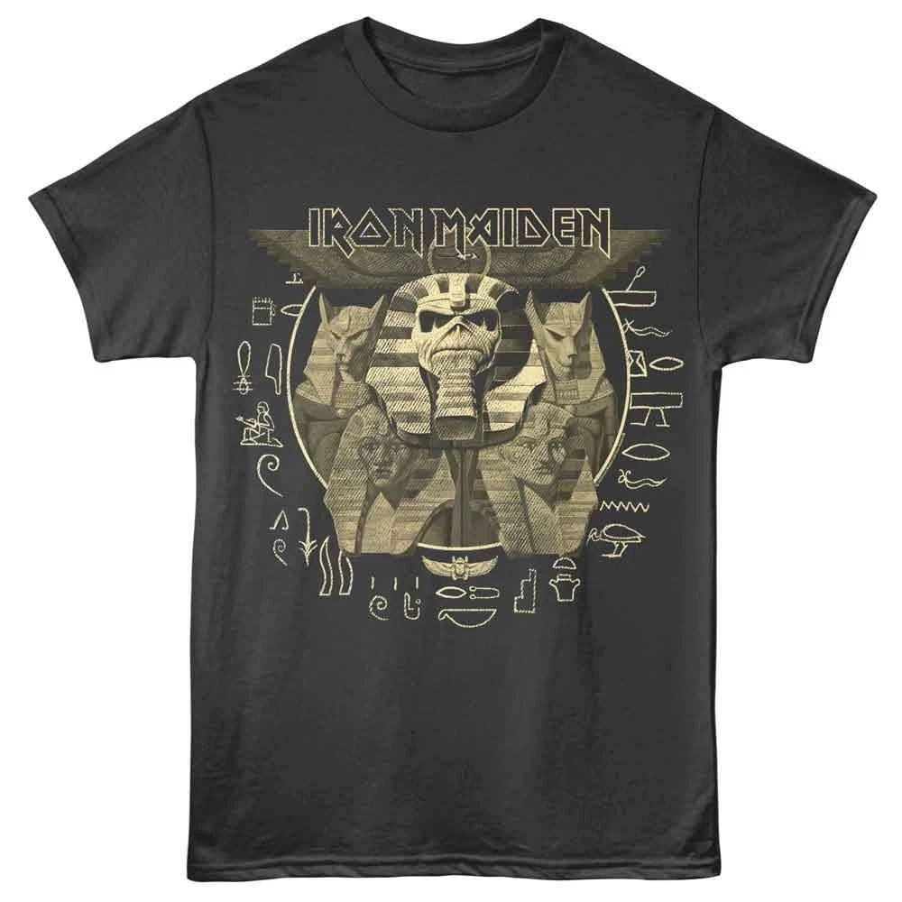 2017 Iron Maiden Gray Tie-Dye Men’s T-Shirt - Medium