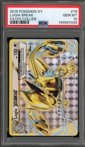 Pokemon Lugia Break XY Fates Collide Holo Rare #79 PSA 10 Gem Mint
