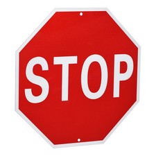 Stop Sign 24" x 24" Warning Reflective Aluminum Signs for Street Traffic