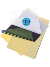 Pro-Grade Tattoo Transfer Paper - 100 Sheets | 4-Layer Thermal Stencil Paper ...