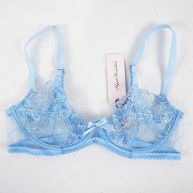 Agent Provocateur Jayce Bra/Suspender/Thong Baby Blue (Set of 3) W Various Sizes