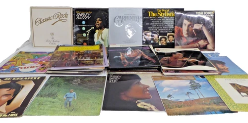 x60 12" Vinyls Records Job Lot 70s 80s Rock Pop Classical Beatles Tom Jones