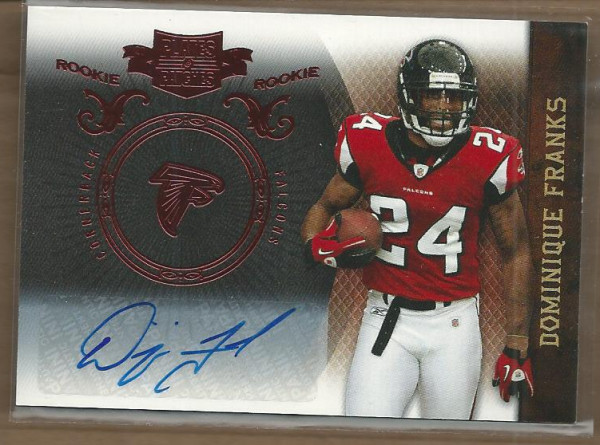 2010 Panini Plates and Patches #131 Dominique Franks RC Auto /449 FB