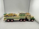 Vintage 1988 Hess Toy Truck and Racer - Read: Non-Working / Heavy Yellowing — photo 3