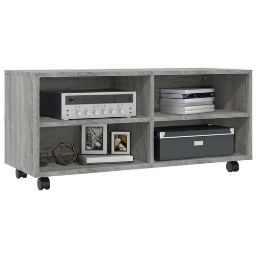 Mobile TV moderno con ruote bloccabili espositore porta tv legno ingegnerizzato vidaXL - Foto 18 di 26