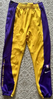 Nike NBA LA Lakers Team Issued Breakaway Warm Up Pants Mens L | eBay