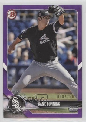 2018 Bowman Draft Purple 8/250 Dane Dunning #BD-170 g6p