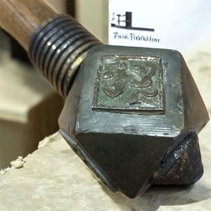 Antique Mace Bulava Bronze & Wood Bludgeon Ukrainian Rare Decor Stick Gift 20th