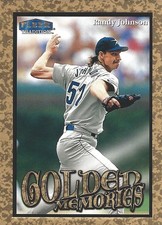 Randy Johnson 1999 Fleer Tradition Golden Memories Insert Card