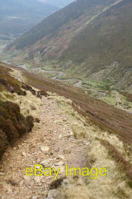 Photo 6x4 Looking down on Fiendsdale Water This path down to Langden Broo c2007