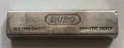 Rare Vintage Duro 10 oz .999 Old Pour Extruded Silver Block Bar