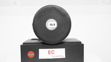 Funda de lente de cuero suave negra original Leica para lente Leica R 90 mm x 110 mm
