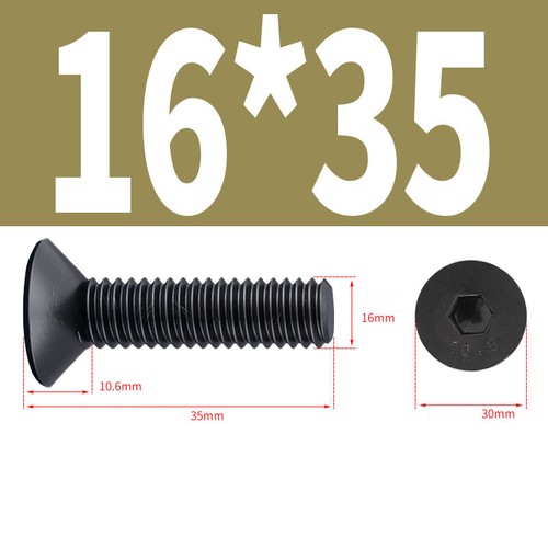 M10 M12 M16 M20 BULLONE SVASATO ALTA RESISTENZA 10,9 CSK VITI A BUSSOLA CHIAVE A BRUGOLA - Foto 32 di 53