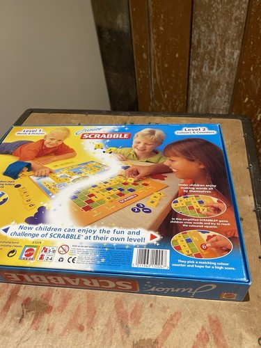 Mattel Junior Scrabble Board Game Educational Games Family Games Crossword - Picture 8 of 17