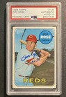 1969 Topps #120 Pete Rose Signed PSA/DNA Authentic Autograph 10 Grade NO CREASES