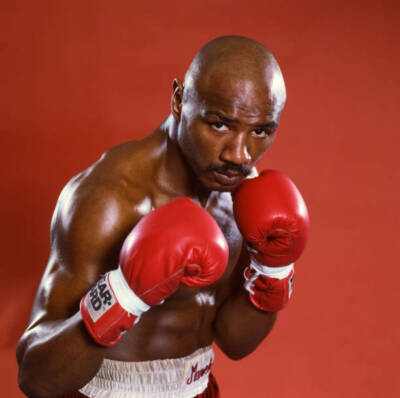 Marvelous Marvin Hagler at Petronelli Brothers Gym. Cover. Brockto - Old Photo