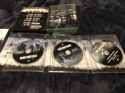 BAND OF BROTHERS DVD 6-Disc Set Tin Box Tom Hanks Steven Spielberg HBO WWII - Picture 12 of 12