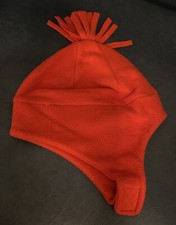 OBERMEYER FLEECE HAT - Baby/Toddler - Size: Small/Med. -Red- Fastens Under Chin