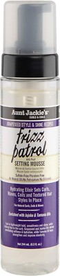 2 x Tante Jackie's Traubenkern Frizz Patrol Einstellung Mousse 8,5 Unzen UK VERKÄUFER
