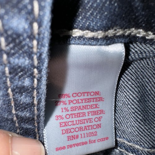 So Girls Denim Bib Overalls Size 10 Distressed Stretch - Picture 6 of 13