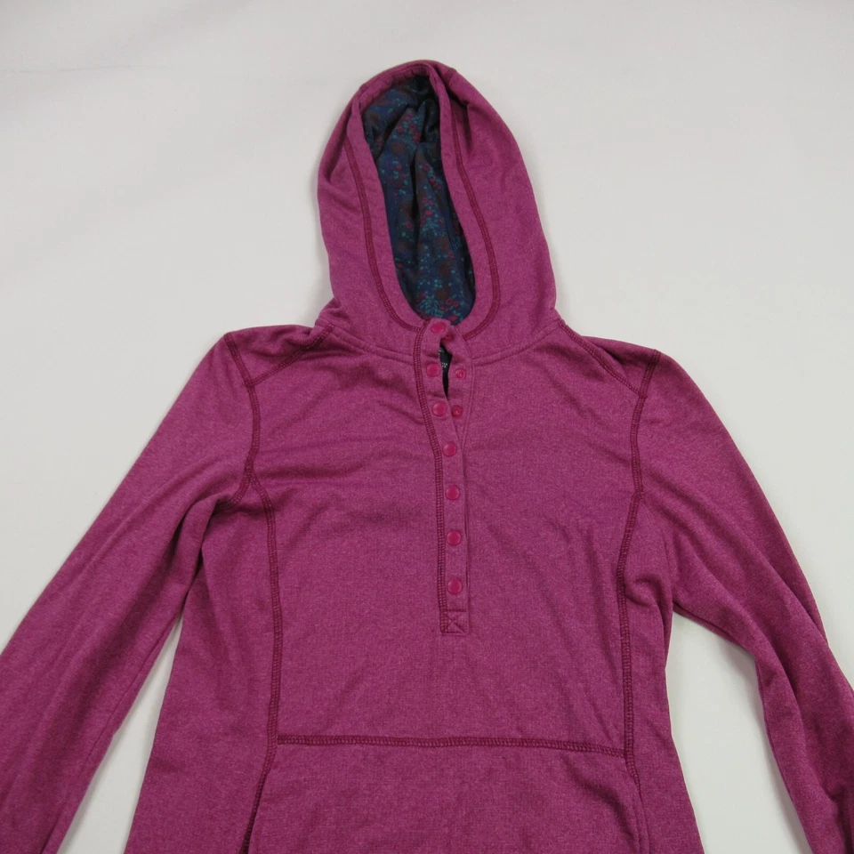 REI Sudadera con Capucha Mujer 2XS Manga Larga Ligera Pullover Exterior Rosa 1/4 Botón Foto 2 de 4