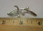 Mikimoto Sterling Silver Pearl Brooch Pin PI2 — photo 8