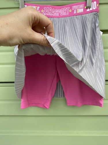 Zara Multicolor SPORT SKIRT BIKE SHORTS Elastic Waist Size 11 12 years B628 - Picture 4 of 6