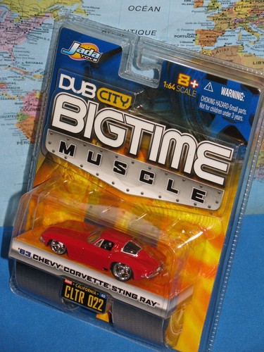 JADA BIGTIME MUSCLE DUB CITY 1963 CHEVY CORVETTE STING RAY CLTR 022 *BRAND NEW* - Picture 5 of 12