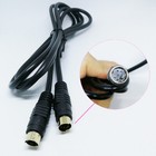 5FT Lead Cable 4Pin Mini DIN Plug Male To Male For Apple Macintosh ADB Keyboard