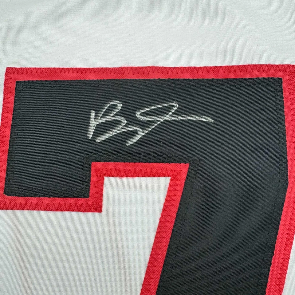 Autographed/Signed Brady Tkachuk Ottawa White Hockey Jersey JSA COA - Image 3 of 4